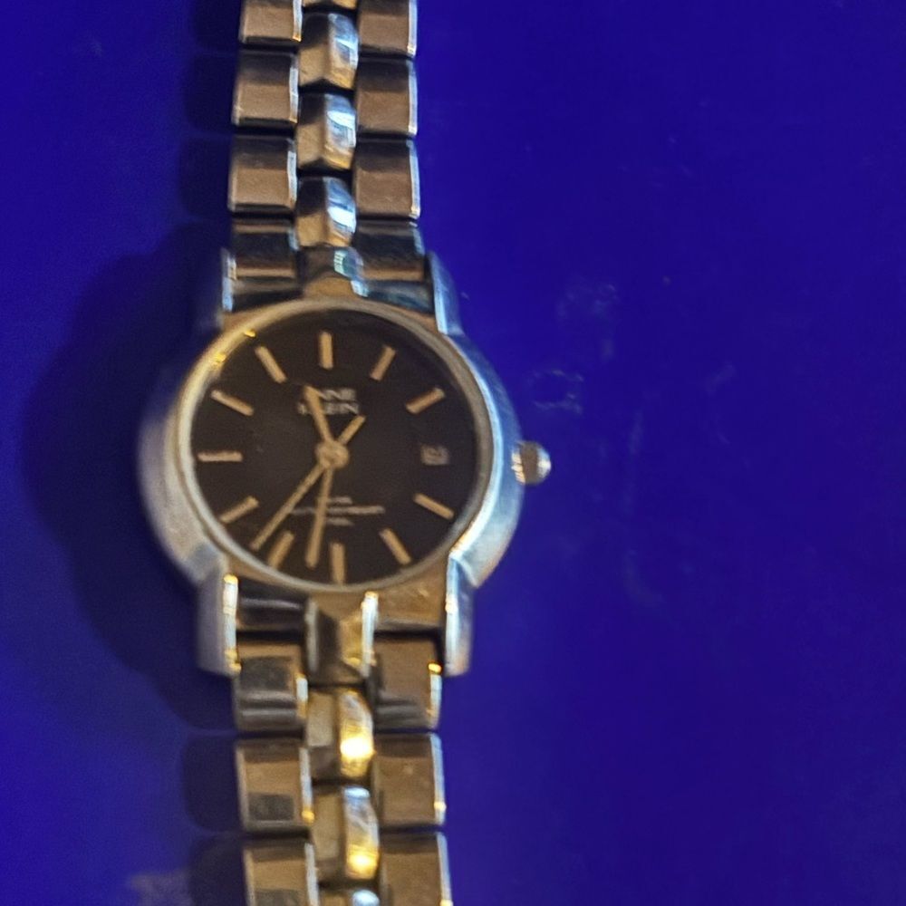 Anne Klein Silver and Black Women's Watch